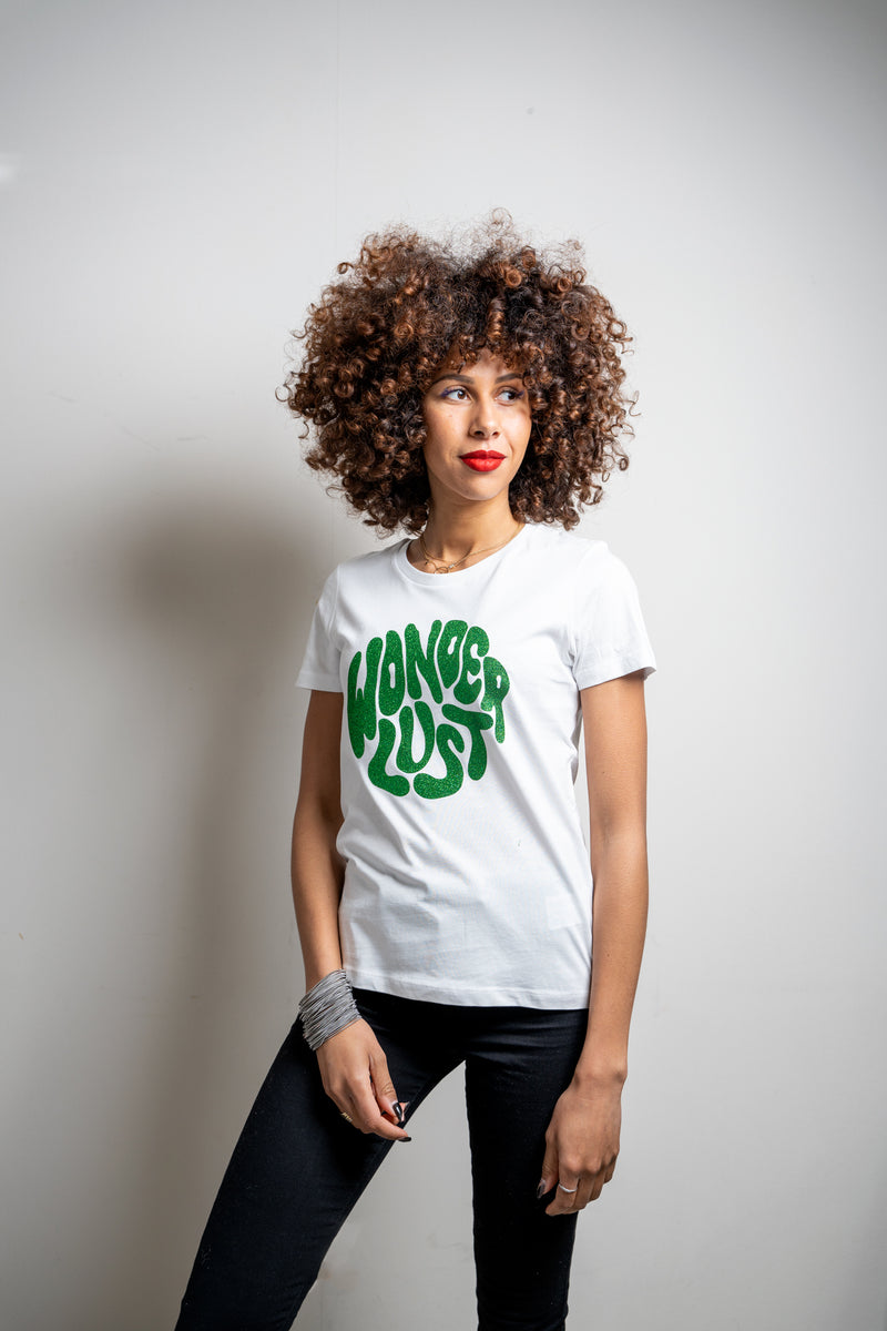 T-shirt WONDER LUST - vert